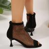Fashion Mesh Sexy Women High Heels Sandals Open Toe Designer Shoes Party Dress Shoes Trend Fashion Summer New Sandals Sandalias De Mujer