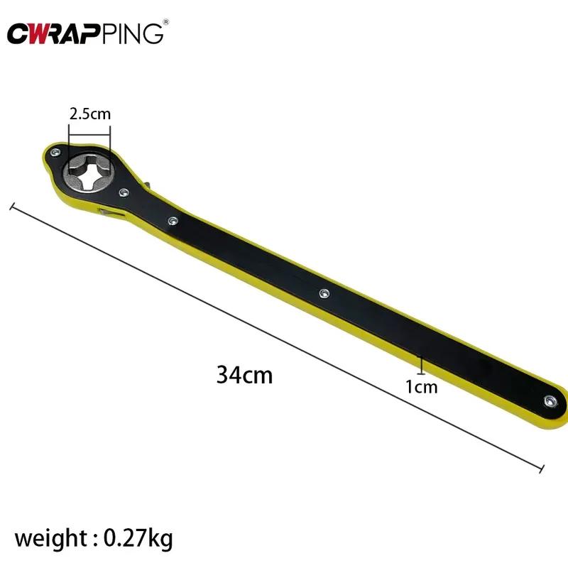 Car Labor-Saving Jack Ratchet Wrench Heavy Duty Ergonomic Handle Garage Maintenance Ratchet Lever Spanner Key Car Repair Tool