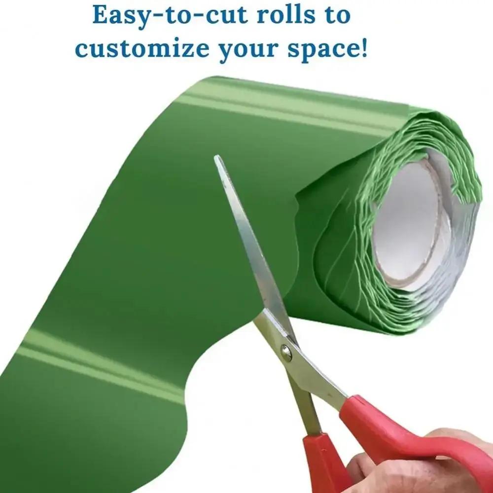 Colored Poster Border Stickers DIY Waterproof Black Board Decorative Stickers Wavy Edge Paper