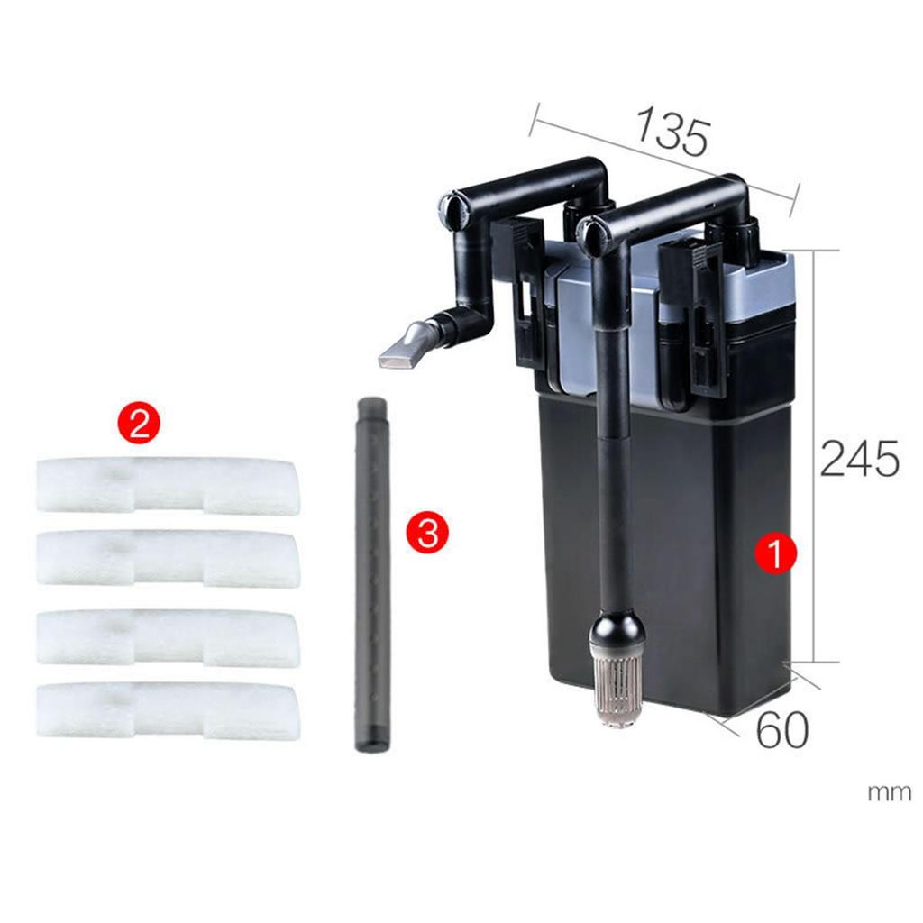 Aquarium Hanging Filter Adjustable Flow Rate External Aquarium Canister