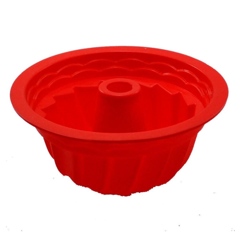 Non Stick Fluted Tube Pans 3D Bread Baking Pans Round Chiffon Cake Mold  for Jelly
