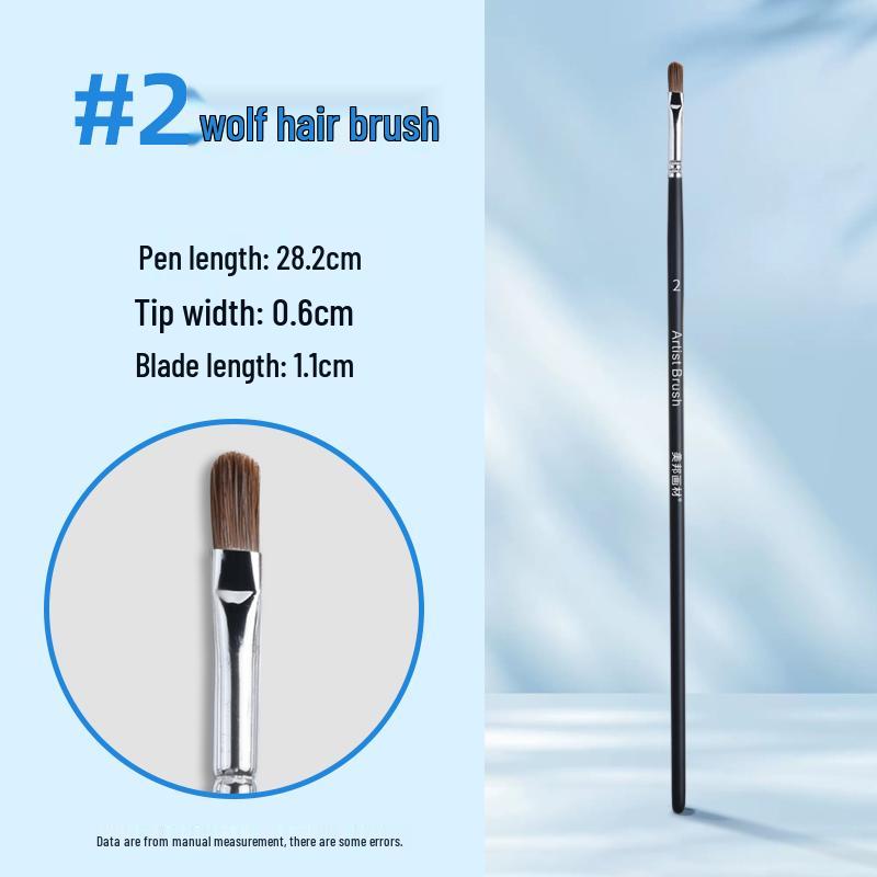 Набор щеток для волос «Волк»: Гуашевые, масляные, акриловые, акварельные и рисовальные кисти для начинающих