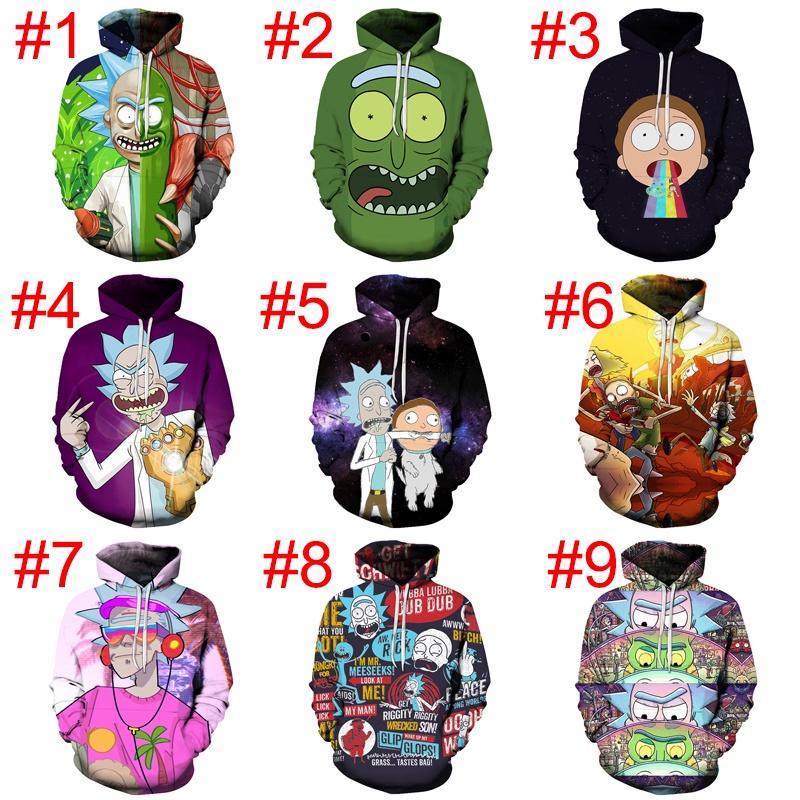 Hot And Rick Morty 3d Print Womenmen Pullover Hoodie Sweatshirt Jumper Tops
