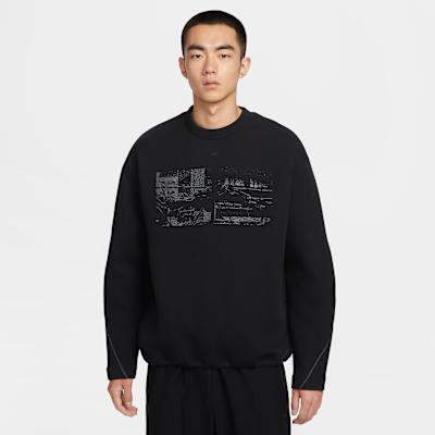 Nike Tech Men s Fleece Crew With Reflective Accents S
