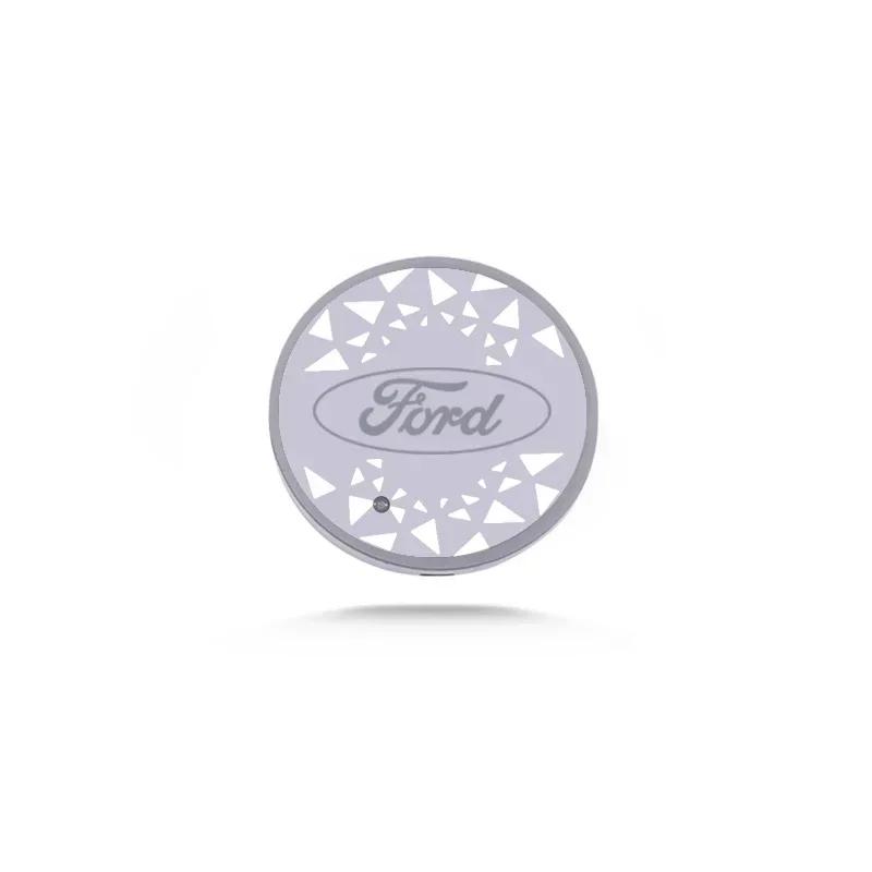 

New 2026 Car Sticker Ford 2025 Hot Car LED Coaster Light Water Cup Bottle Holder Mat for Ford Focus 3 MK2 Fiesta MK7 Mondeo Mk4