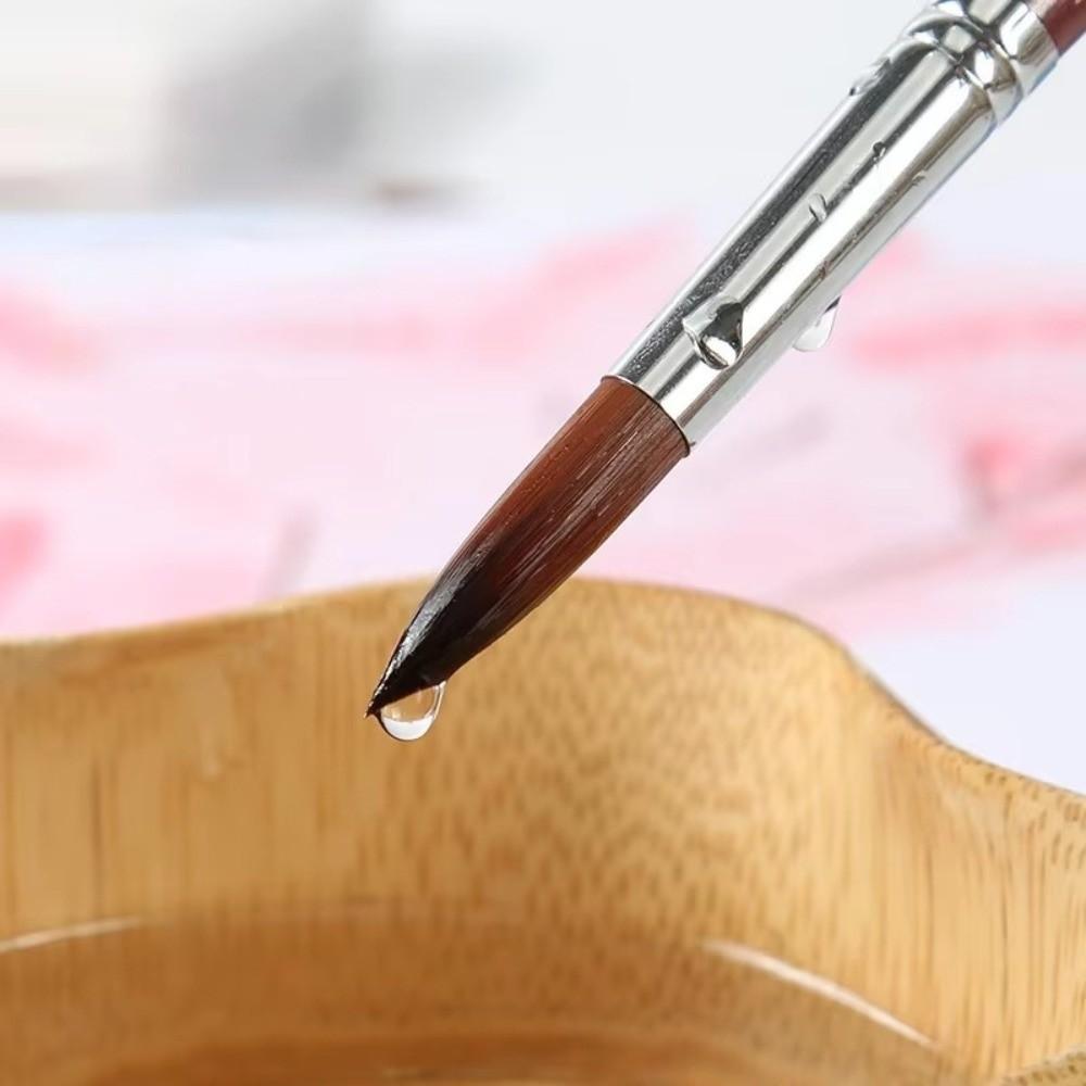 Acrylic Nail Brush Wood Handle UV Gel Brush Professional Liner Drawing Brushes Nail Art