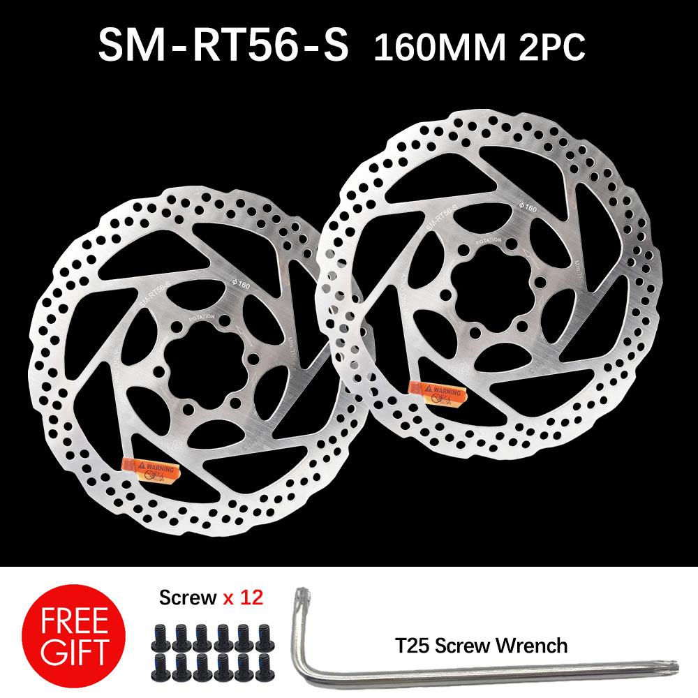 DEORE SM RT56 160MM 180MM 6-bolt brake rotor, suitable for mountain bike disc brake rotor bicycle parts