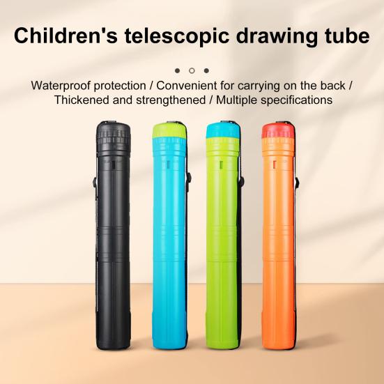 Telescopic Painting Tube Waterproof Art Transport Storage Holder for Document Artwork Drawing Posters Adjustable Blueprint Carrier