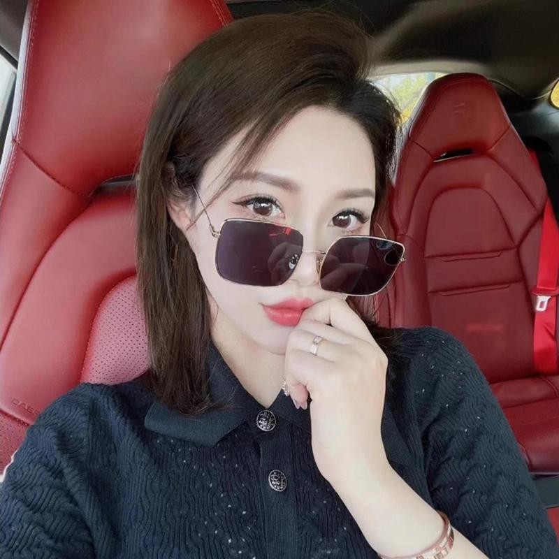 Metal Large Frame Square Sunglasses Women Fashion Sun Glasses Men Outdoor Driving Eyewear