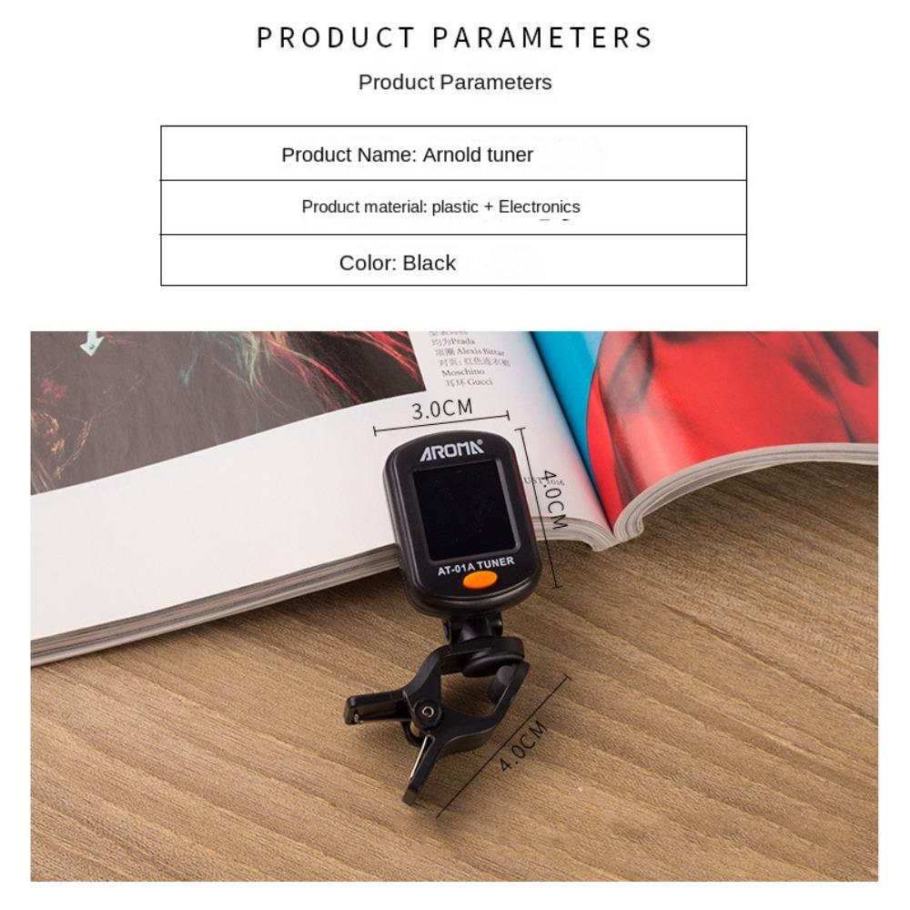 Chromatic Acoustic Guitar Tuner Rotatable Digital Guitar Tuner Electric Digital Tuner  Ukulele