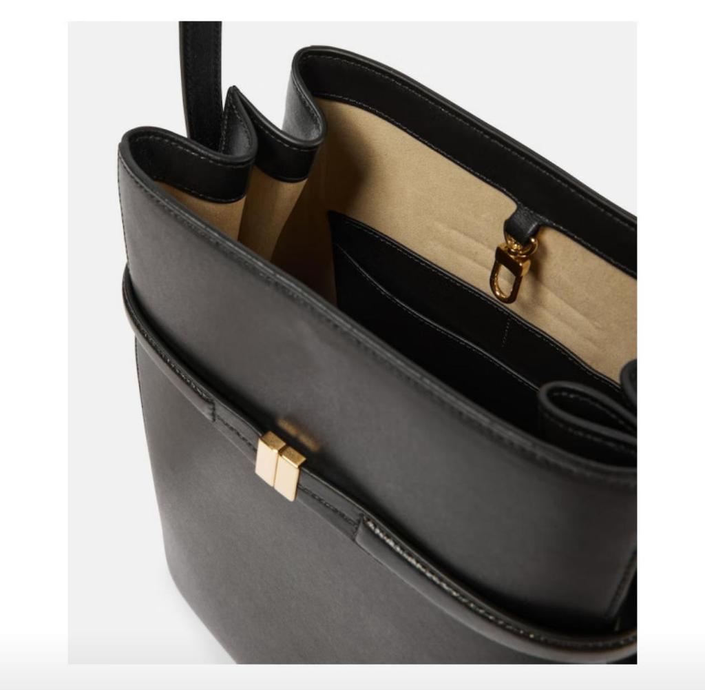 TOTEME Genuine Leather Women's Crossbody and Shoulder Bag - Casual Swedish Design for Commuting