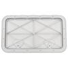 White Plastic Watertight Marine Boat Caravan Deck Compartment Access Hatch Plate White Inspection Yacht Cover RV Ship Part 23.86x13.90""