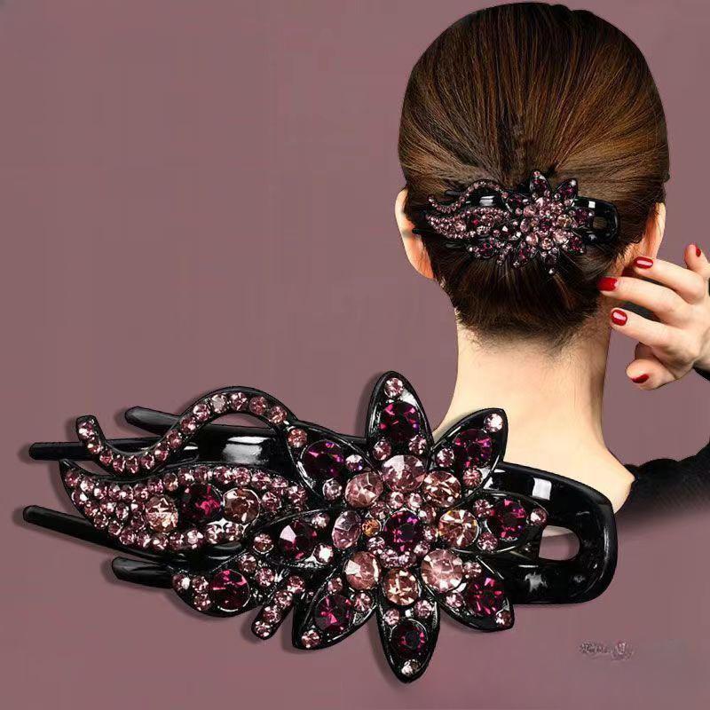 

1Pc Korean High-End Hair Clip for Women: Elegant Duckbill Grab Clip & Curler