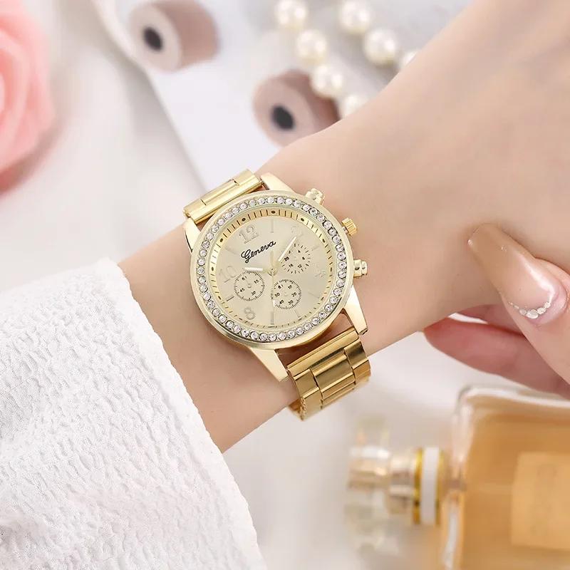Luxury Women Watches Fashion Rose Gold Watch Ladies Bracelet Wristwatches Stainless Steel Strap Female Quartz Watch Clock