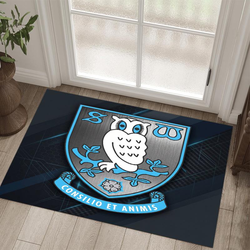 Design Sheffield Wednesday Tappeto in Velluto di Cristallo Accogliente Non?Tappeto Stampato Antiscivolo per Camera da Letto Soggiorno Ingresso