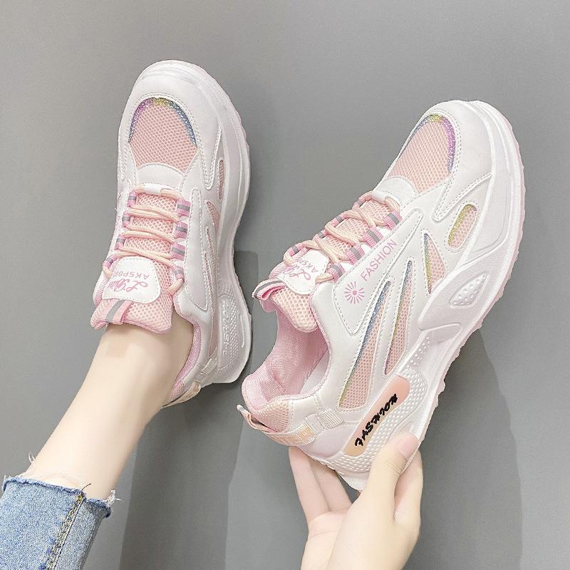 Dámské módní tenisky na platformě Pohodlná prodyšná běžecká obuv Outdoorová sportovní obuv pro volný čas