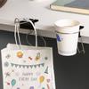 Nonrust Steel Drink Holders Desk Mount With Space Saving Organizers For Cups Pens Office Supplies