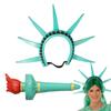 Statue Of Liberty Costume Props Accessories Festival Party Lady Liberty Cosplay Crown Torch Independence Day Parades Dress Up
