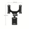 Universal Adjustable 360-Degree Rotating Car Rear View Mirror Mount Stand - GPS Navigation and Cell Phone Holder with Easy Installation
