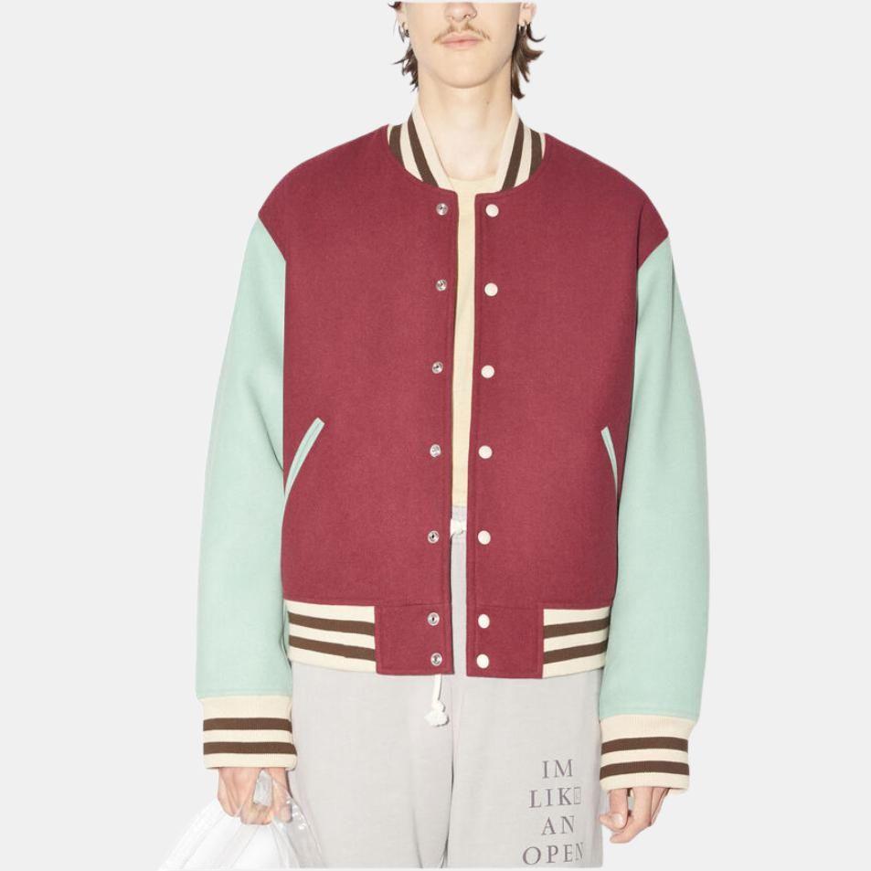 Acne Studios SS23 Baseball Jacket Unisex Red C90118-ACD
