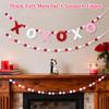 3 Stück Valentinstagsdekorationen, Vorgefädelte Valentinstagsgirlande, 3m Verstellbare Galentines Day Dekorationen Für Zuhause, Kaminsims, Wand, Klassenzimmer