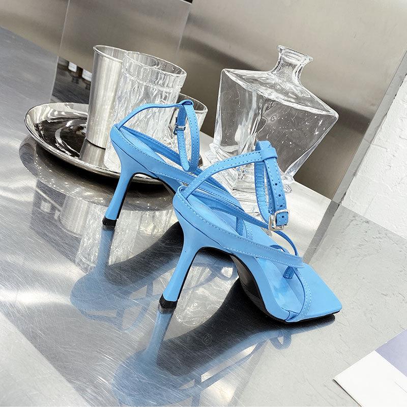 Fashion Square Toe High Heel Sandals, Influencer Style, European Runway Design, Women Sizes 35-42
