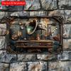 2d Flat 30*20cm Vintage Gramophone Wooden Wall Sign, Retro Wooden Decor for Home, Living Room, Bar, Cafe & Garage, Decorative Wall Poster