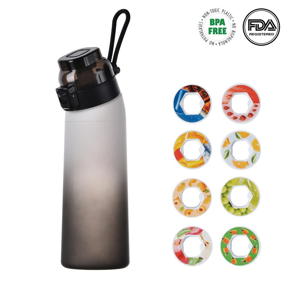 Sports Air Water Bottle BPA Free 700ml with 7 Flavor Pods %0 Sugar Water Cup