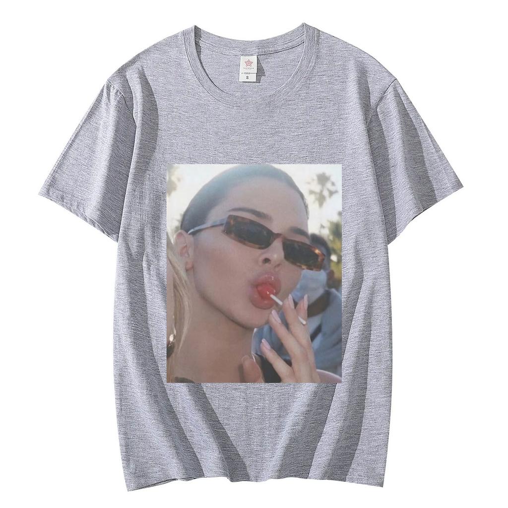 Kendall Jenner Graphic T Shirts Men Women Fashion Aesthetics Oversized Tshirt Summer Casual Pure Cotton Short Sleeve Tshirts