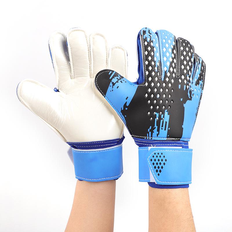 Thickened Latex Goalkeeper Gloves with Wrist Guards and Finger Protection for Outdoor Sports
