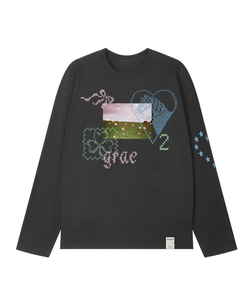 GRAVER [Unisex] Dreamy Long Sleeve T-Shirt_3 Colors