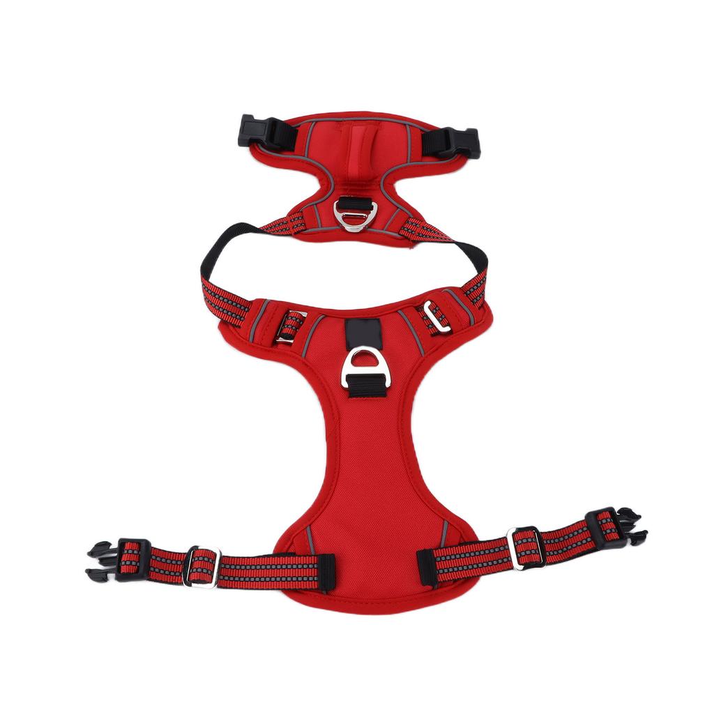 Pet Sports Chest Harness Reflective Adjustable Explosion Proof Breathable Sport Harness with Handle for Medium Large Dog