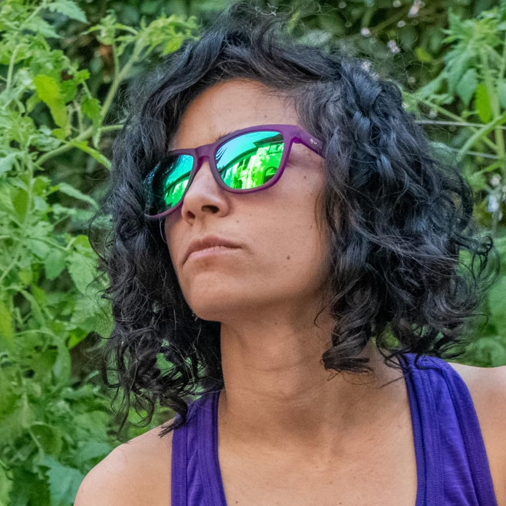 Goodr OG Series UV Stays in Mirrored for Men and Perfect for Mountain and Outdoor Activities with a Sunglasses, Lightweight, Polarized, Protection,