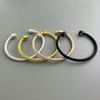 Magnet Bracelet with Adjustable Opening and Threaded Steel Wire Bracelet