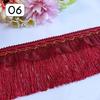 Wholesale 12M Long Fringe Polyester Yarn Gold Thread Tassel Lace Trim Ribbon Sew Latin Dress Garment Curtain DIY Accessories