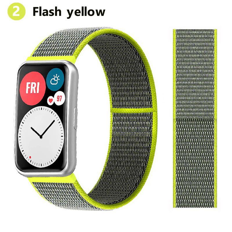 Nylonový poutkový řemínek Pro Huawei Watch FIT Pásek Chytré hodinky Příslušenství Řemínek na zápěstí correa Pásek náramek pulseira Huawei Watch fit Pásek