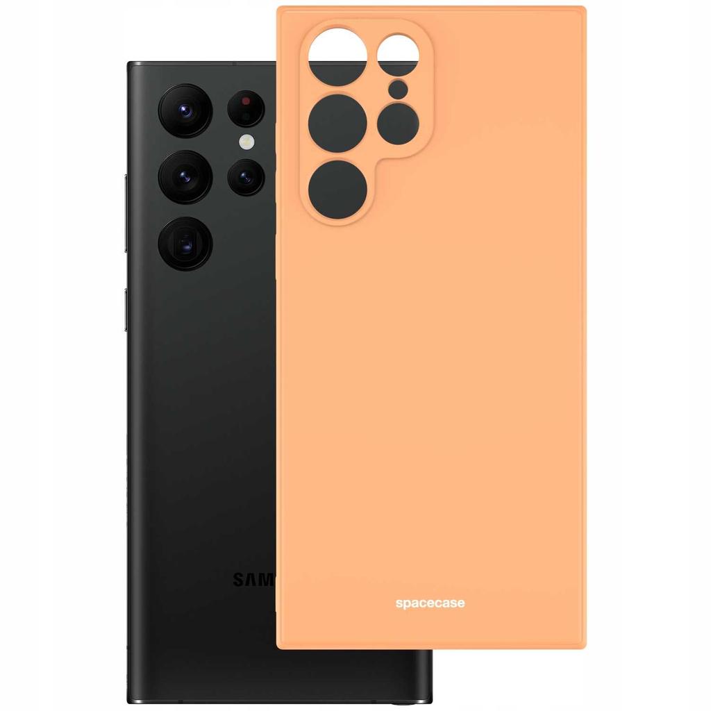 Sc Silikonové pouzdro Galaxy S22 Ultra Oranžové