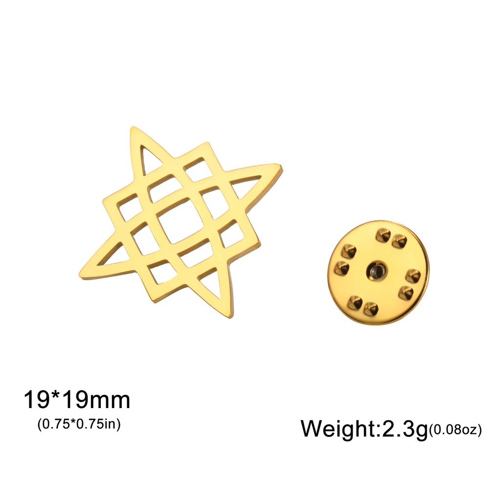 Lucktune Edelstahl Metall Pin Brosche Hexenknoten Flugzeug Ankh Kreuz Lebensbaum Broschen Für Männer Damen Hemd Abzeichen Geschenk