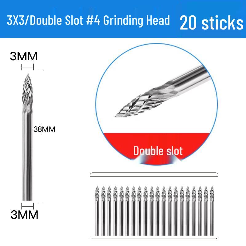 3mm Wolframstahl Entgratungs-Karbid-Schleifkopf für Metall- und Edelstahl-Fräser