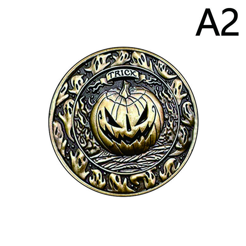 Trick Or Treat Coin, Halloween Coins With Pumpkins, Trick Or Treat Festive Decorations And Party Favors Halloween