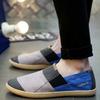 Men Summer Slip on Driving Shoes Flats Unisex Lazy Shoes Women Casual Canvas Shoes Large Size for Couple