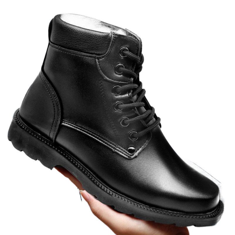 Thickened Snow Boots Men's Cotton Shoes Wool Thermal Cotton Boots Waterproof Cotton Shoes Labor Insurance High-top Cotton Shoes Cold-proof Boots