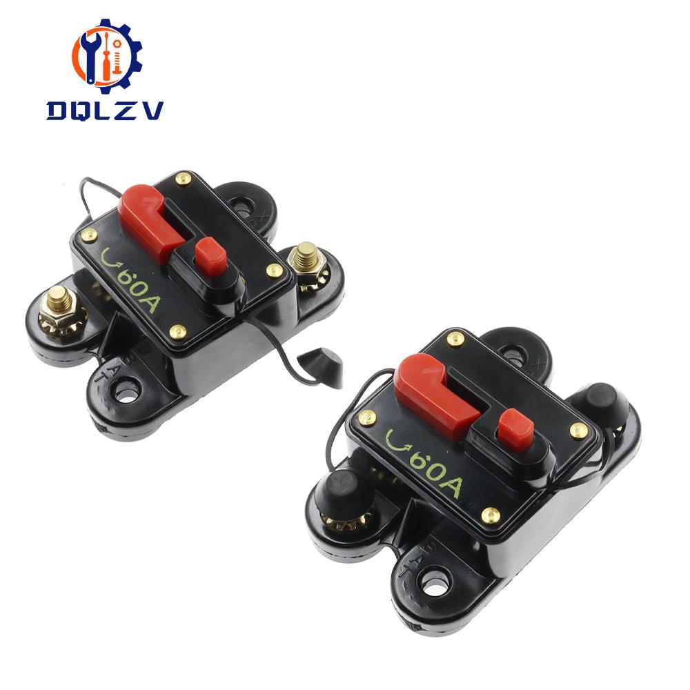 Auto LKW Audio Verstärker Leistungsschalter 5V-50VDC 50A 60A 80A 100A 150A 200A 250A 300A IP67 Wasserdicht Rückstellschalter Sicherungshalter