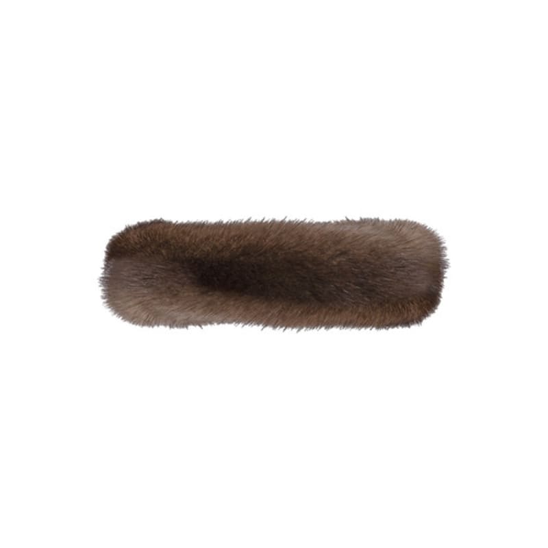 Brown Hat [serre-tete] Mink Fur Band - Brown
