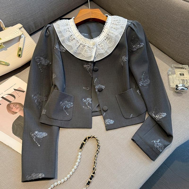 2025 Herbst Französisch-Chinesischer Stil Schlankmachendes Damen Taillenbetonendes Kleider-Set