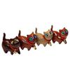 Handmade Green Sandalwood Carved Cat: Playful, Curious, Confident Pet Sculpture