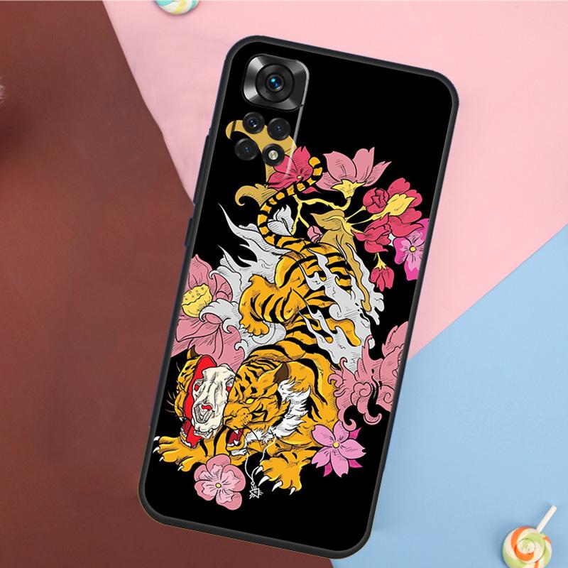 Fashion Animal Tiger Art Cover For Xiaomi Redmi Note 13 14 Pro 12 11 9 10 9S 10S 11S 12S Redmi 14C 10C 12C 13C Case