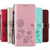Rose Leather Wallet Flip Case For Realme 7I 8I 9I 7 6 9 Pro Plus 8 5G 6S 6I C21 Y C11 C21Y C25Y GT Neo 2 3 T 3T GT3 Cover Funda