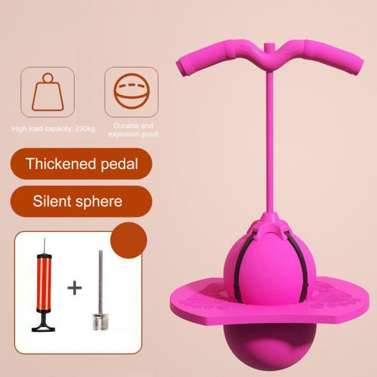 Jumping Ball Hoppers Toy for Kids Adults Bouncing Ball with Handle Kids Jumping Game for Balance Training Fitness Fun Exercise