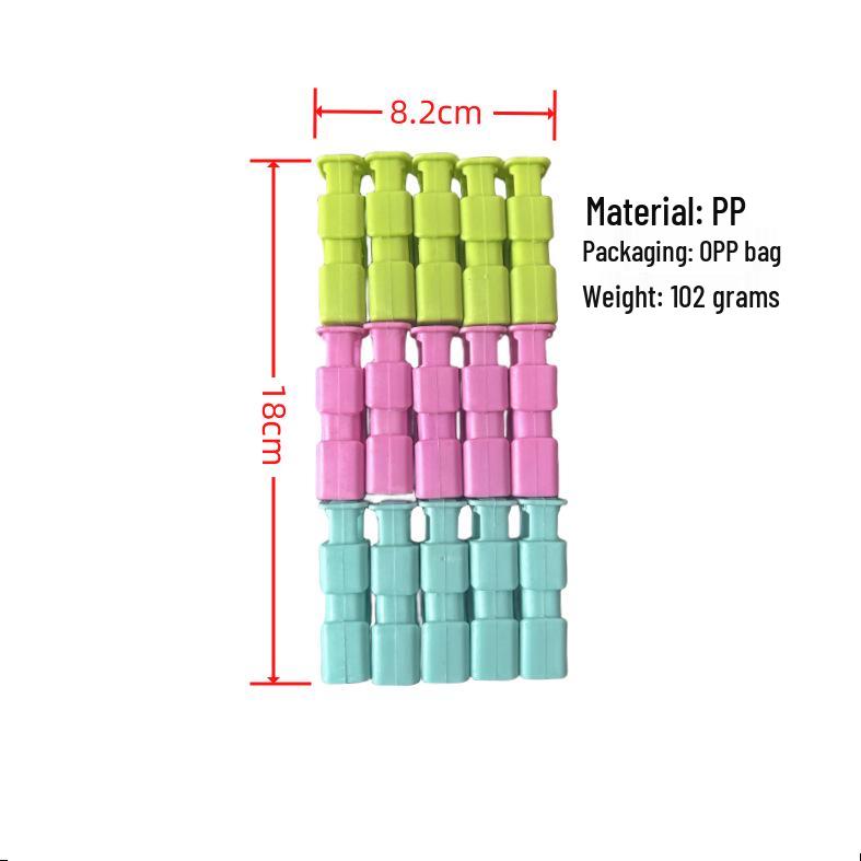 Plastic Moisture-Proof Snack and Bread Bag Clips for Freshness